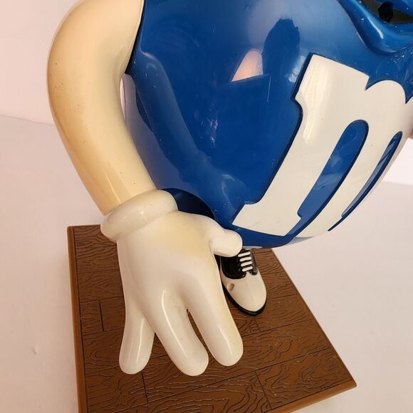 Vintage Blue M & M Candy Dispenser With Sunglasses - Picture 3 of 12